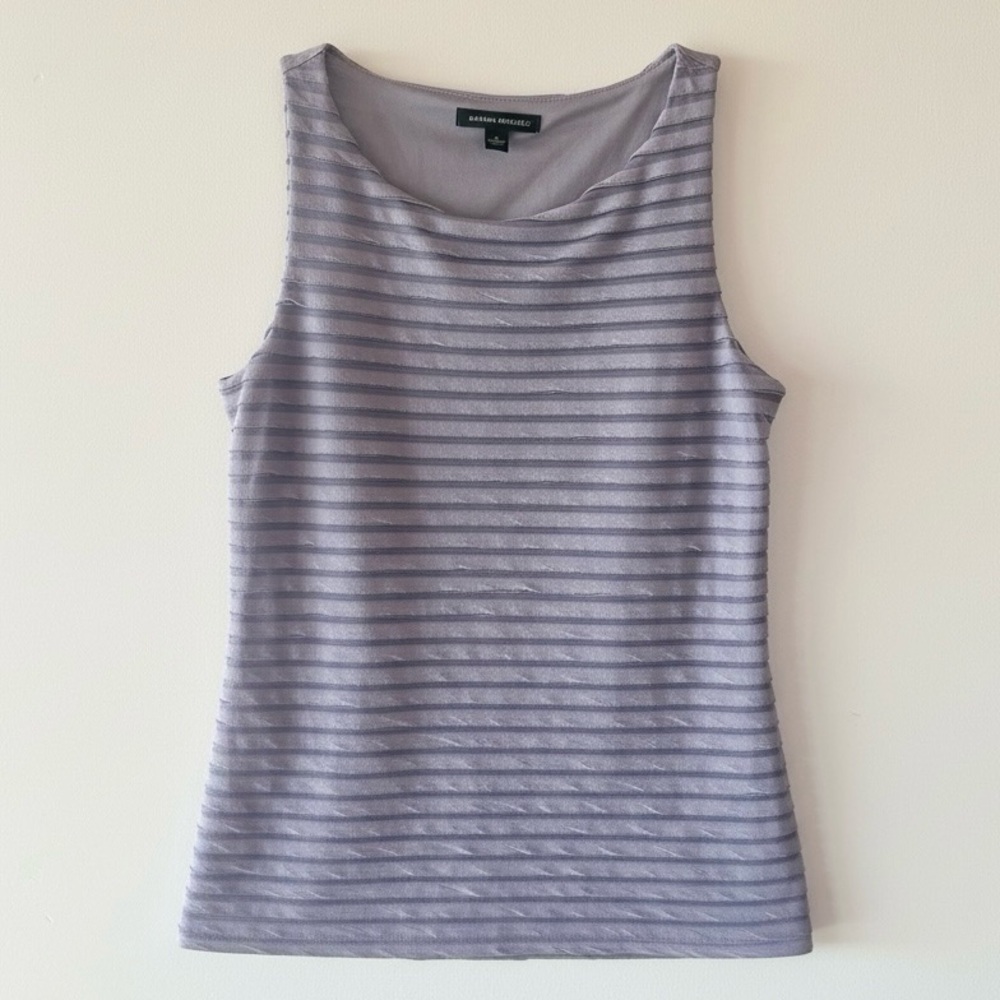 Banana Republic Textured Sleeveless Shell Top Lavender Gray Size S